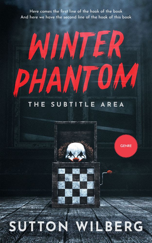 Front view of Ebony Clay #10890 - Premade Horror Book Cover | BookCoverZone