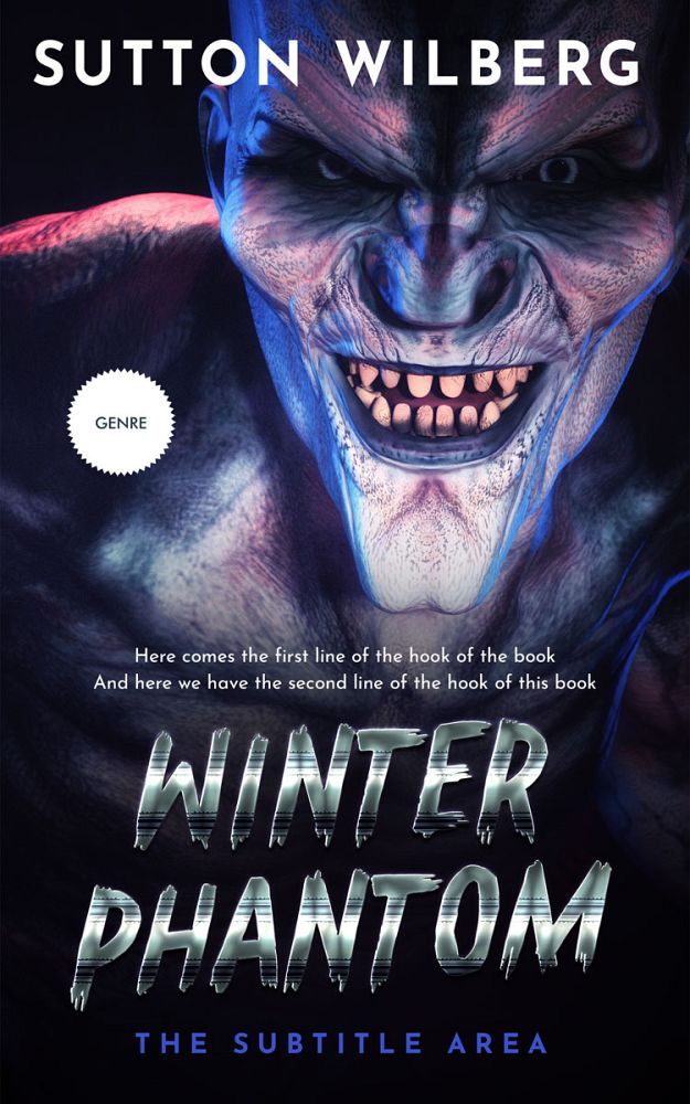 Front view of Mirage #10892 - Premade Horror Book Cover | BookCoverZone