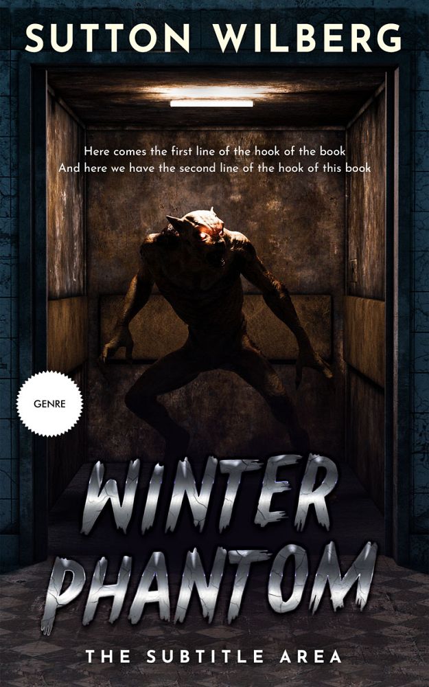 Front view of Cod Gray #10895 - Premade Horror Book Cover | BookCoverZone