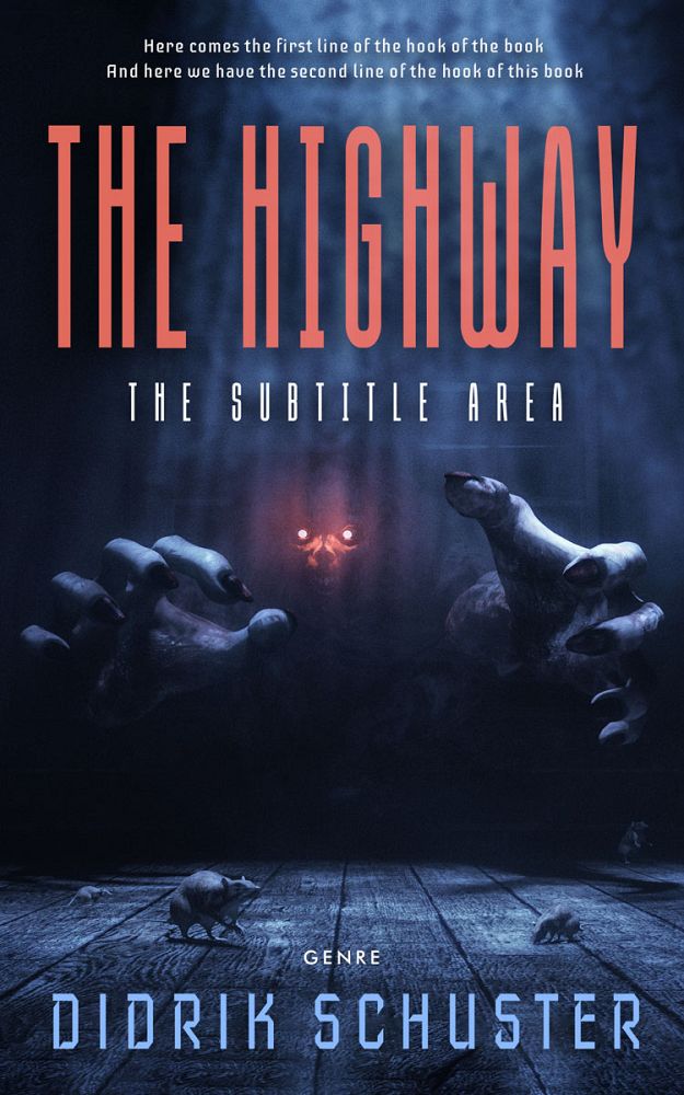 Front view of Mirage #10921 - Premade Horror Book Cover | BookCoverZone