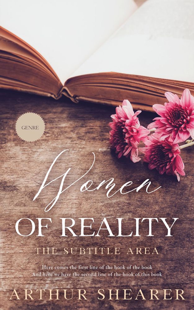 Front view of Russett #11023 - Premade Poetry Book Cover | BookCoverZone