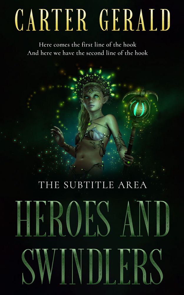 Front view of Racing Green #11567 - Premade Fantasy Book Cover | BookCoverZone
