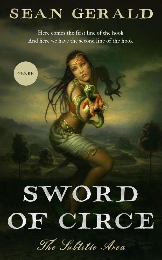 Front view of Black Olive #11577 - Premade Fantasy Book Cover | BookCoverZone