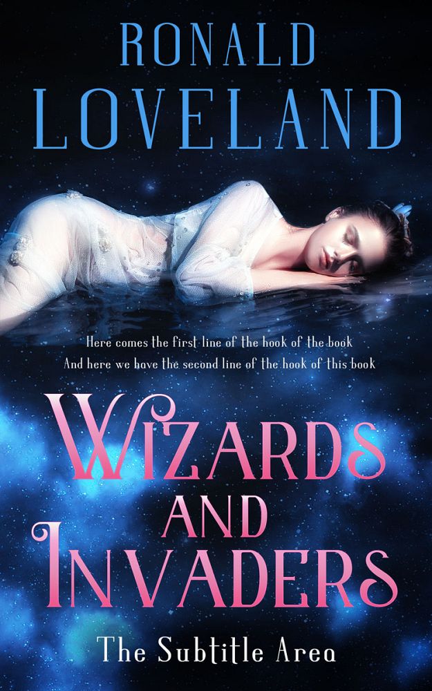 Front view of Ebony #11639 - Premade Fantasy Book Cover | BookCoverZone