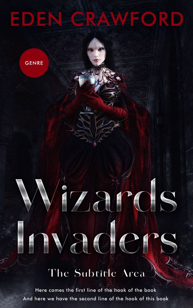 Front view of Cinder #11644 - Premade Fantasy Book Cover | BookCoverZone