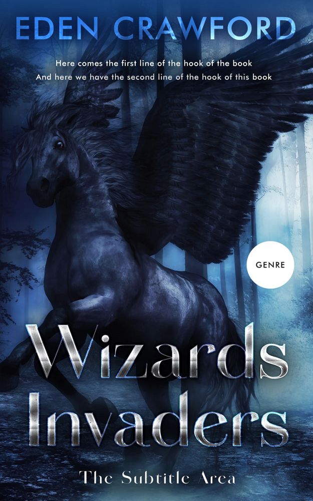 Front view of Mirage #11647 - Premade Fantasy Book Cover | BookCoverZone