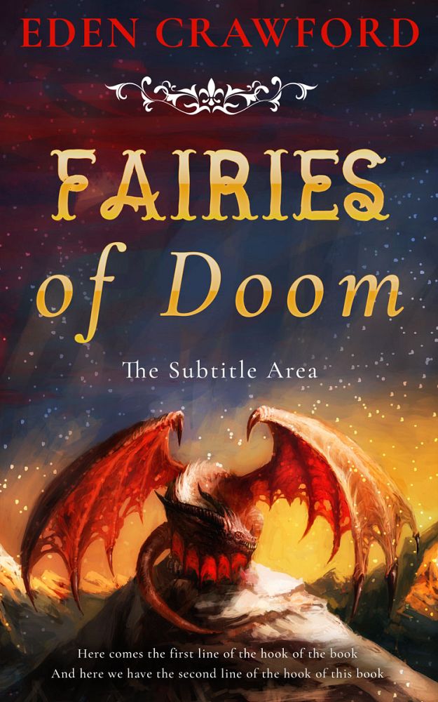 Front view of Di Serria #11679 - Premade Fantasy Book Cover | BookCoverZone