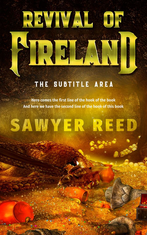 Front view of Bronze #11737 - Premade Fantasy Book Cover | BookCoverZone