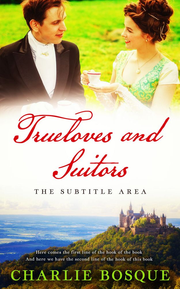 Front view of Green White #11799 - Premade Royal Romance Book Cover | BookCoverZone