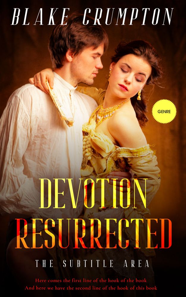 Front view of Harvest Gold #11809 - Premade Royal Romance Book Cover | BookCoverZone