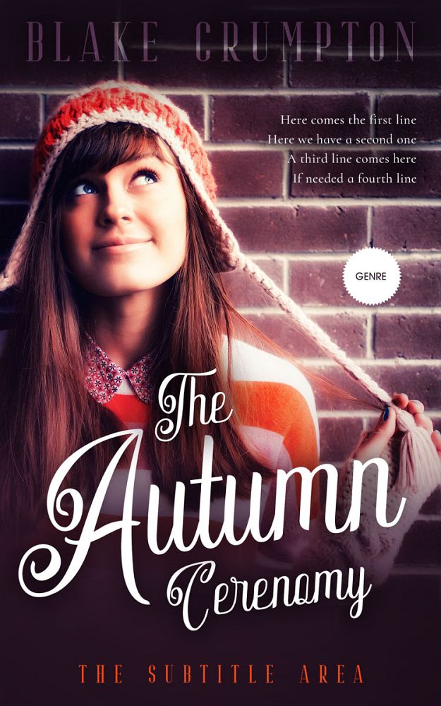 Front view of Eunry #11838 - Premade Teen & Young Adult Book Cover | BookCoverZone