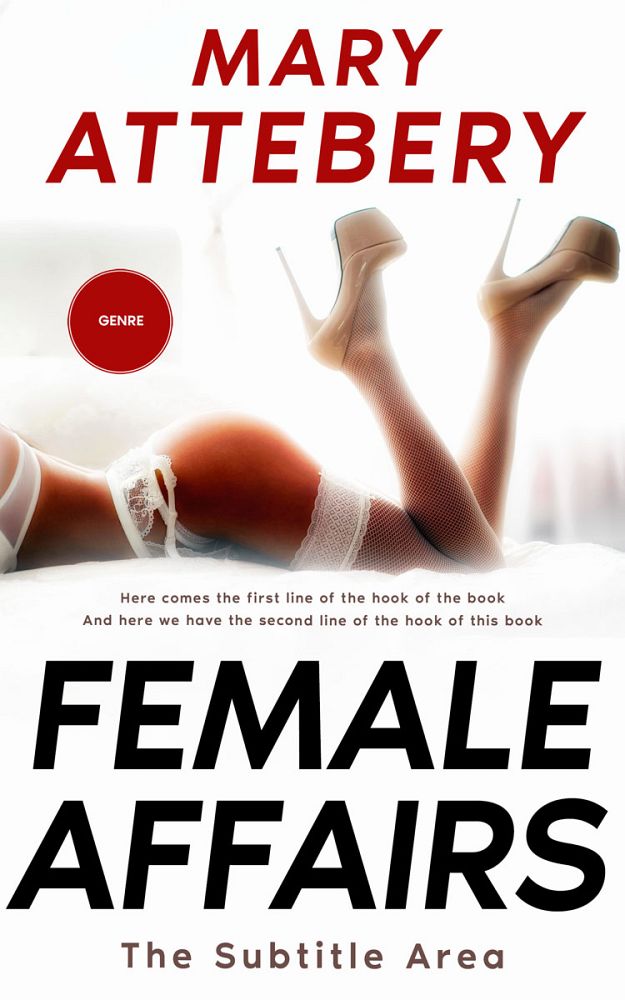 Front view of Black #12094 - Premade Erotica Book Cover | BookCoverZone