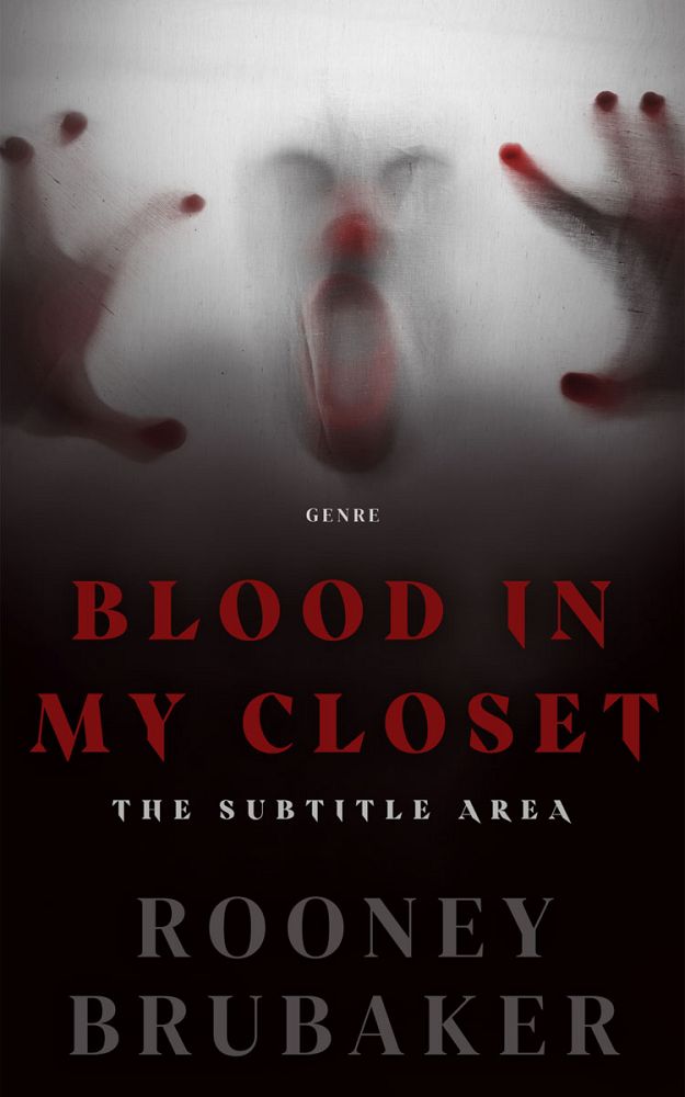 Front view of Silver #12205 - Premade Horror Book Cover | BookCoverZone