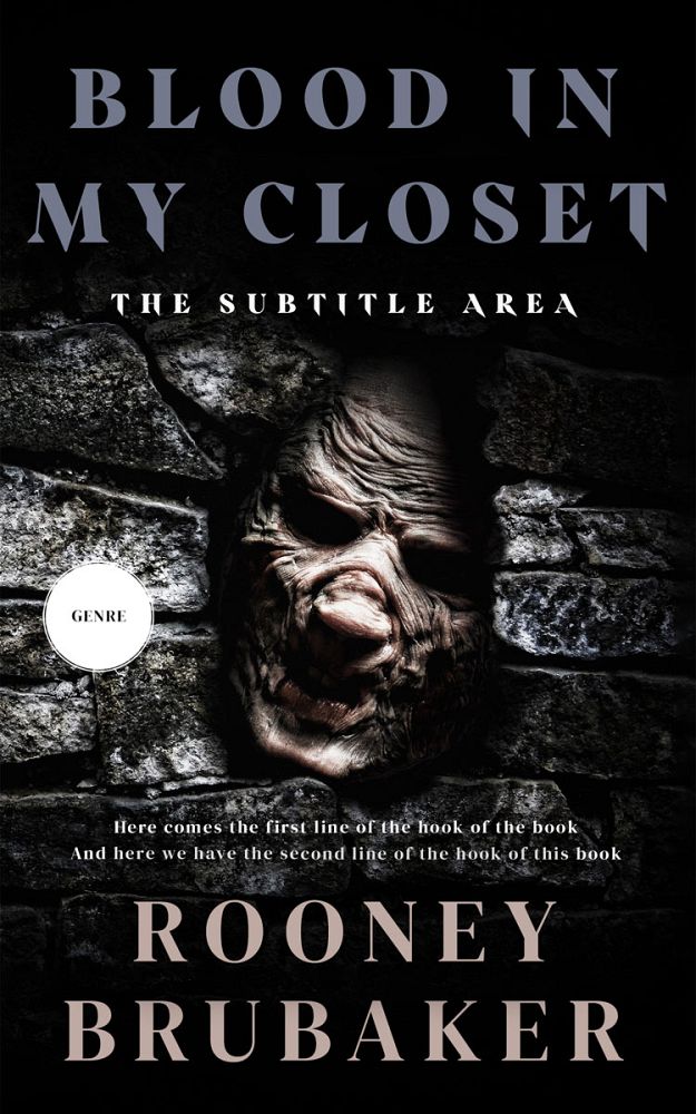 Front view of Cod Gray #12207 - Premade Horror Book Cover | BookCoverZone