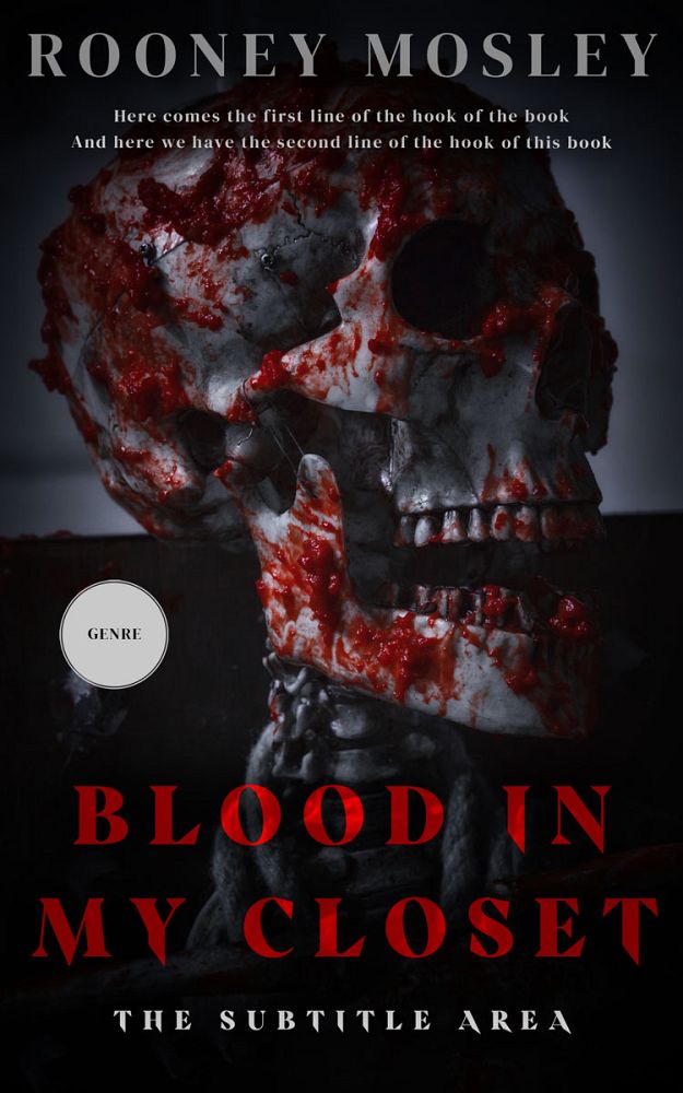Front view of Cod Gray #12209 - Premade Horror Book Cover | BookCoverZone