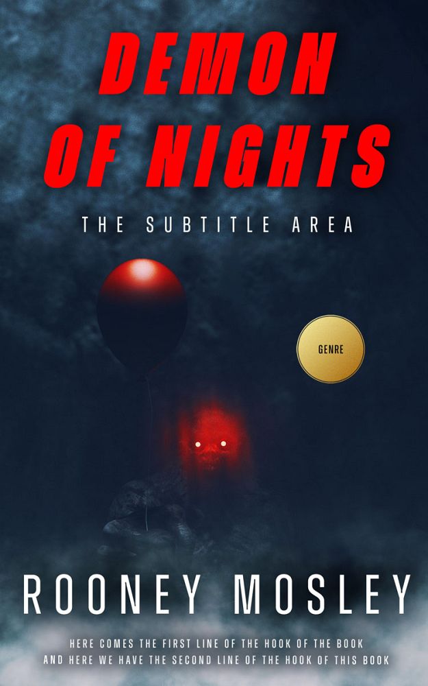Front view of Mirage #12215 - Premade Horror Book Cover | BookCoverZone