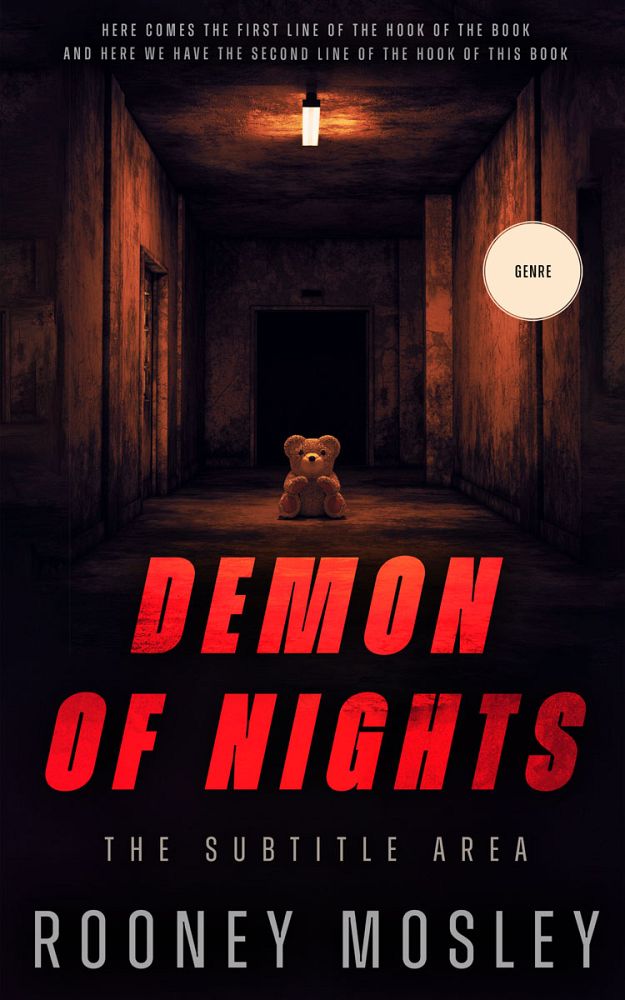 Front view of Valencia #12217 - Premade Horror Book Cover | BookCoverZone