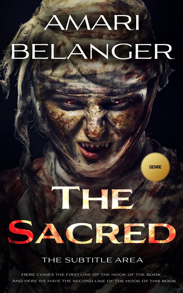 Front view of Thunder #12267 - Premade Horror Book Cover | BookCoverZone