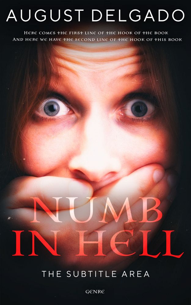 Front view of Cod Gray #12284 - Premade Horror Book Cover | BookCoverZone