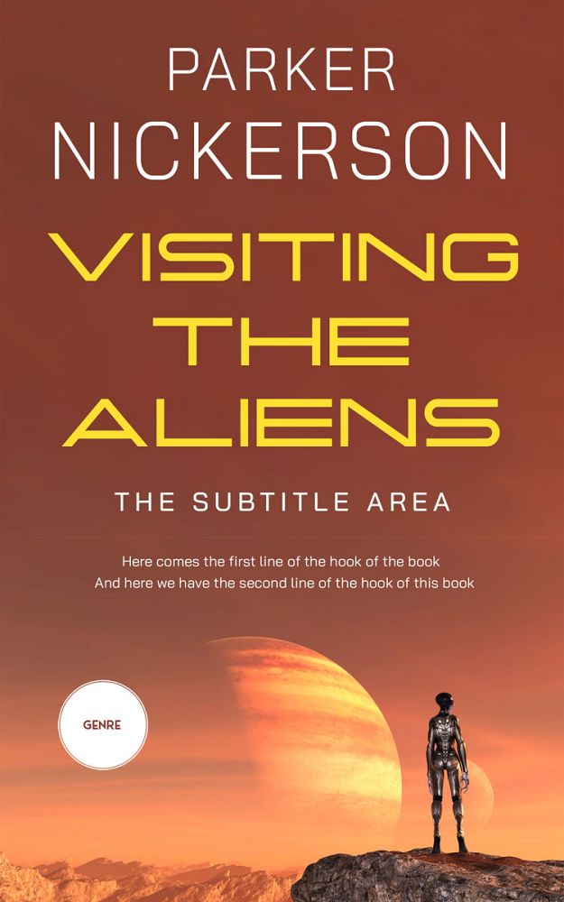 Front view of El Salva #12362 - Premade Science Fiction Book Cover | BookCoverZone