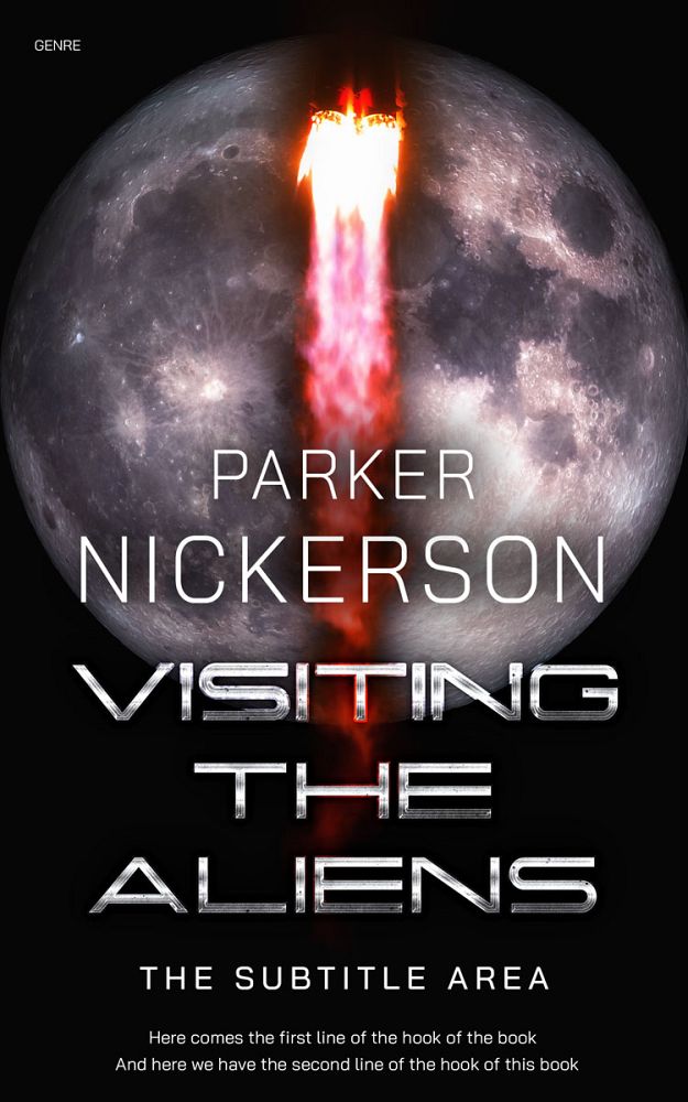 Front view of Clam Shell #12364 - Premade Science Fiction Book Cover | BookCoverZone