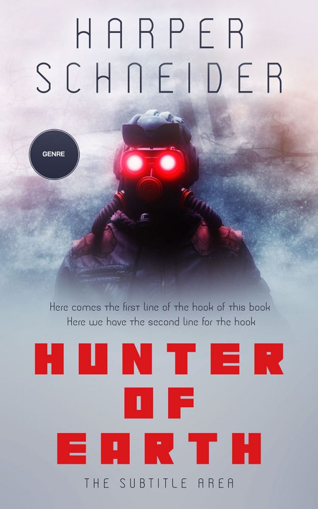 Front view of French Gray #12430 - Premade Science Fiction Book Cover | BookCoverZone