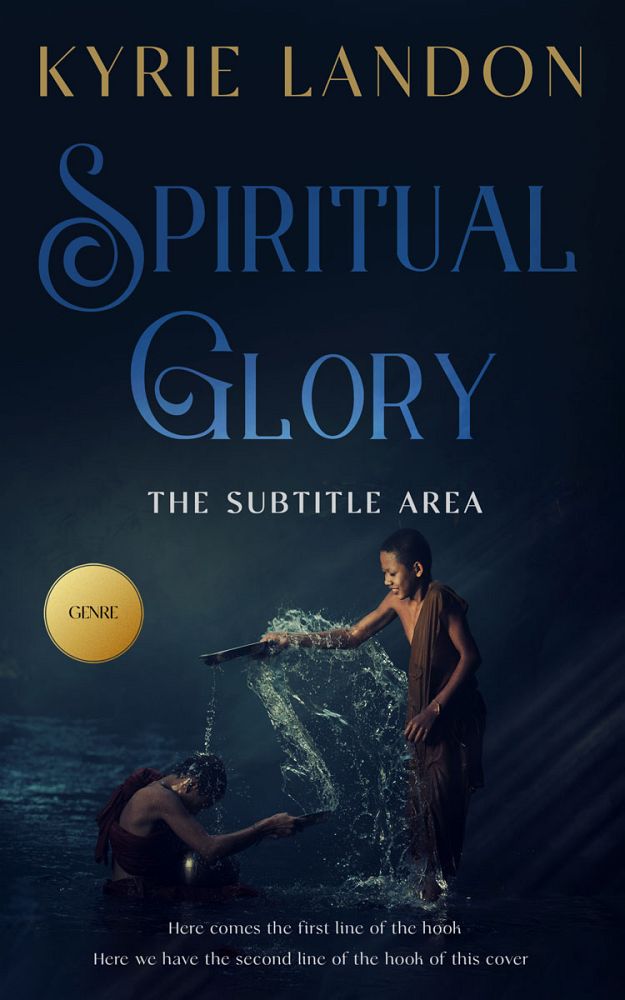 Front view of Ebony #12558 - Premade Religion & Spirituality Book Cover | BookCoverZone