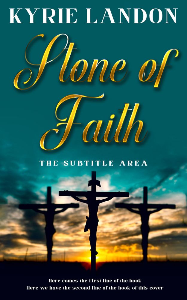 Front view of Deep Sea Green #12572 - Premade Religion & Spirituality Book Cover | BookCoverZone
