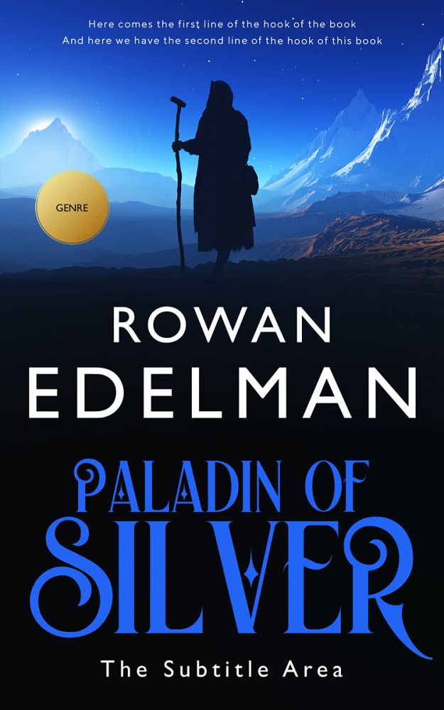 Front view of Ebony #12661 - Premade Fantasy Book Cover | BookCoverZone