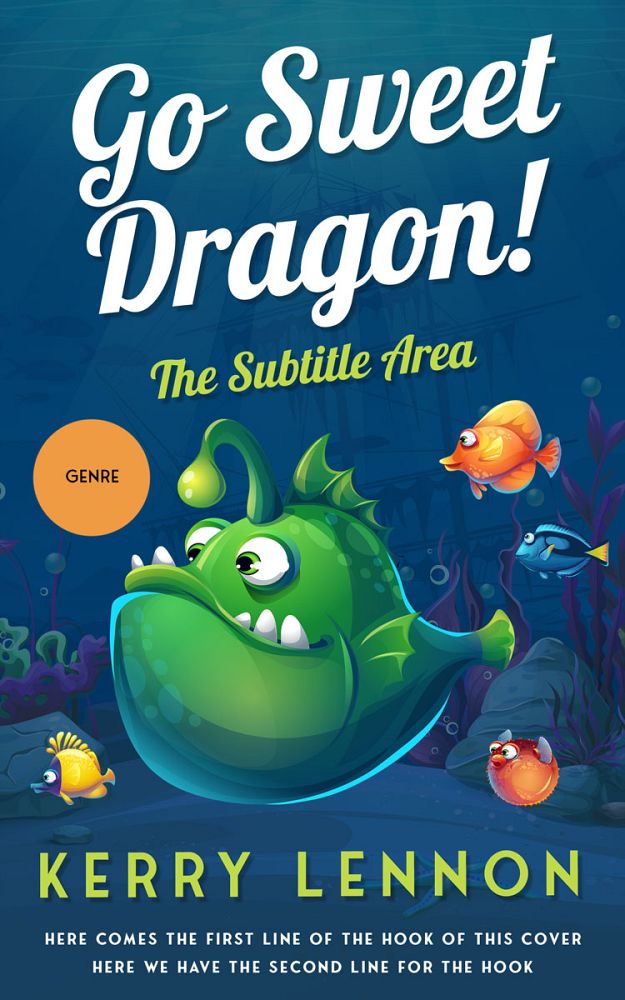 Front view of Chathams Blue #12852 - Premade Children Book Cover | BookCoverZone