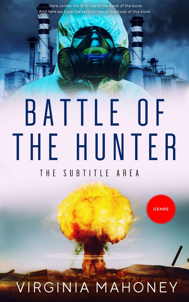 Front view of Blue Dianne #12873 - Premade Apocalyptica Book Cover | BookCoverZone