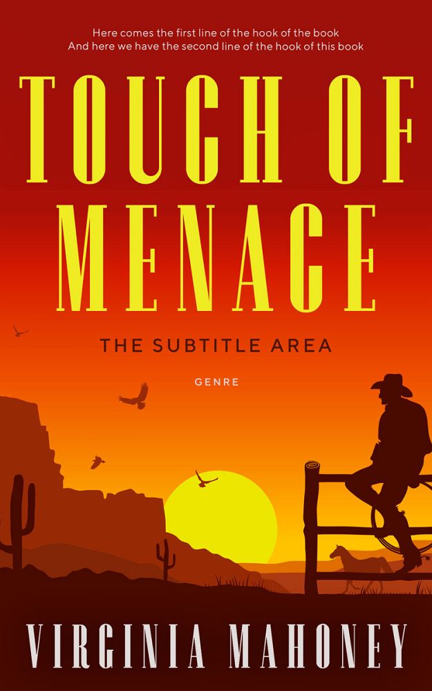 Front view of Golden Dream #12887 - Premade Western Book Cover | BookCoverZone