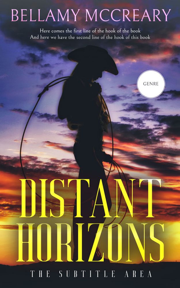 Front view of Ship Gray #12926 - Premade Western Book Cover | BookCoverZone