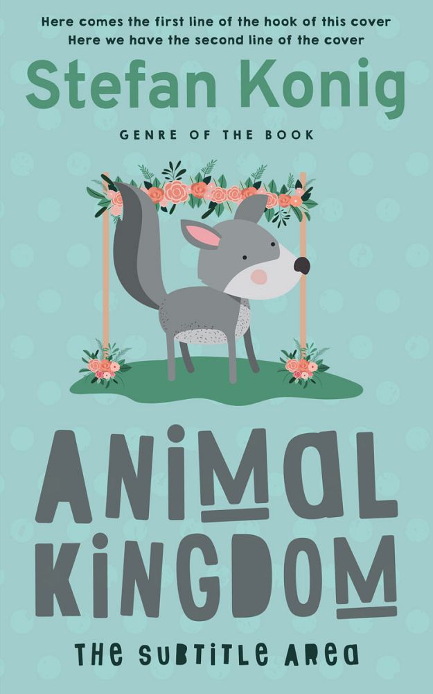 Front view of Shadow Green #13110 - Premade Children Book Cover | BookCoverZone