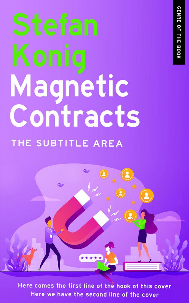 Front view of Heliotrope #13143 - Premade Business Book Cover | BookCoverZone