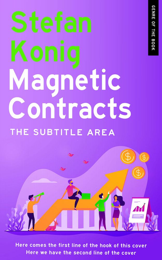 Front view of Heliotrope #13144 - Premade Business Book Cover | BookCoverZone