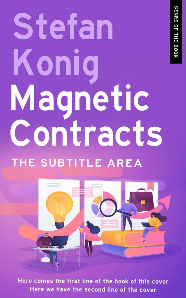 Front view of Amethyst #13145 - Premade Business Book Cover | BookCoverZone