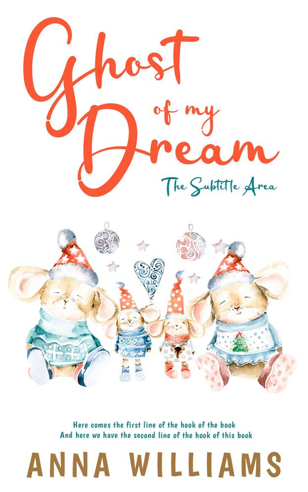 Front view of Cararra #13197 - Premade Children Book Cover | BookCoverZone