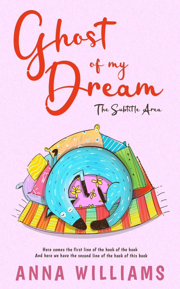 Front view of Underage Pink #13198 - Premade Children Book Cover | BookCoverZone