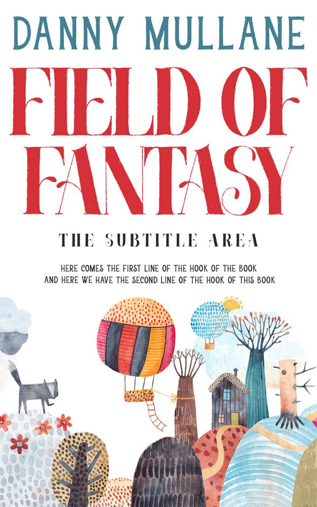 Front view of Quill Gray #13221 - Premade Children Book Cover | BookCoverZone
