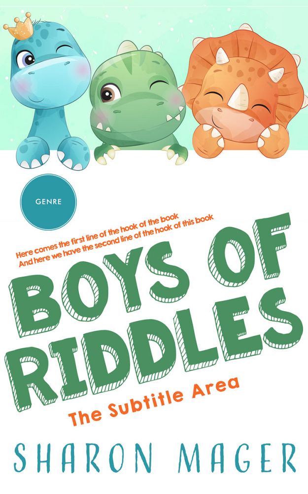 Front view of Viridian #13267 - Premade Children Book Cover | BookCoverZone