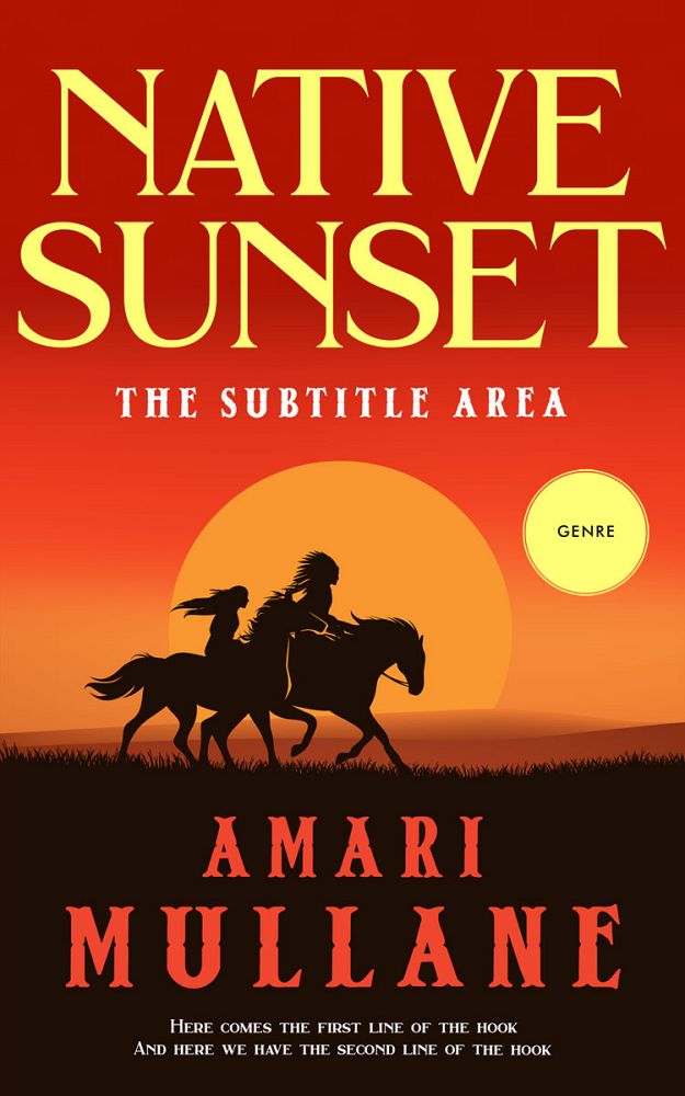 Front view of Creole #13293 - Premade Western Book Cover | BookCoverZone