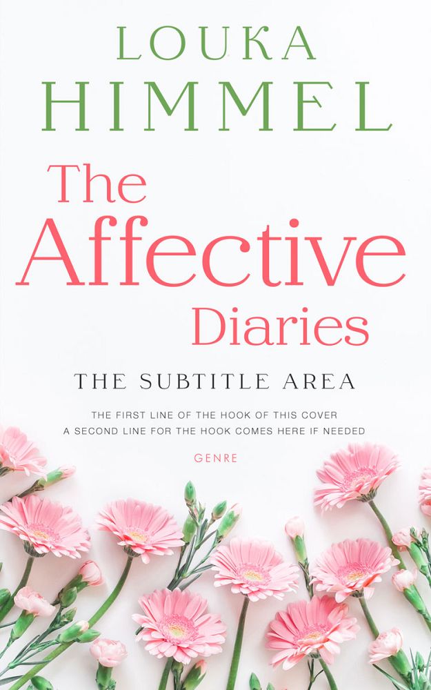 Front view of Soft Peach #13420 - Premade Poetry Book Cover | BookCoverZone