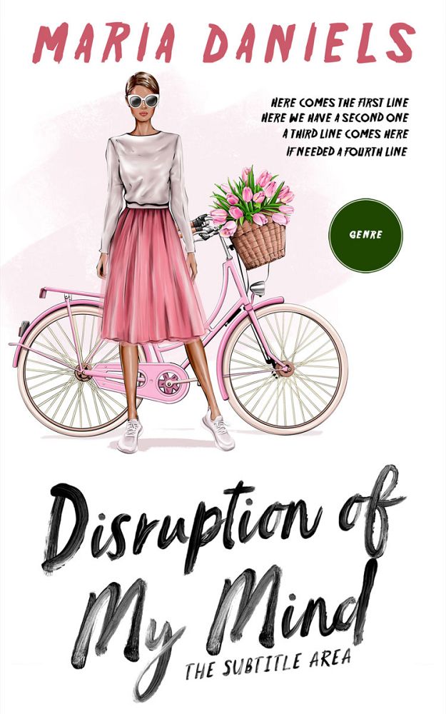 Front view of Rangitoto #13553 - Premade Chick Lit Book Cover | BookCoverZone
