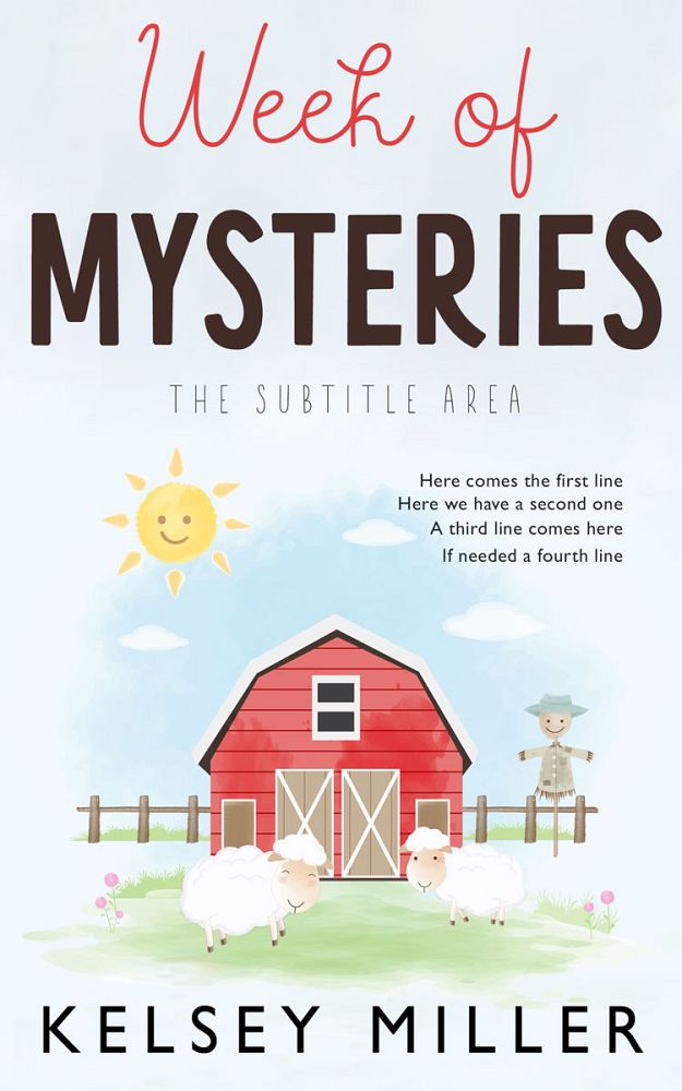 Front view of Mystic #13592 - Premade Children Book Cover | BookCoverZone