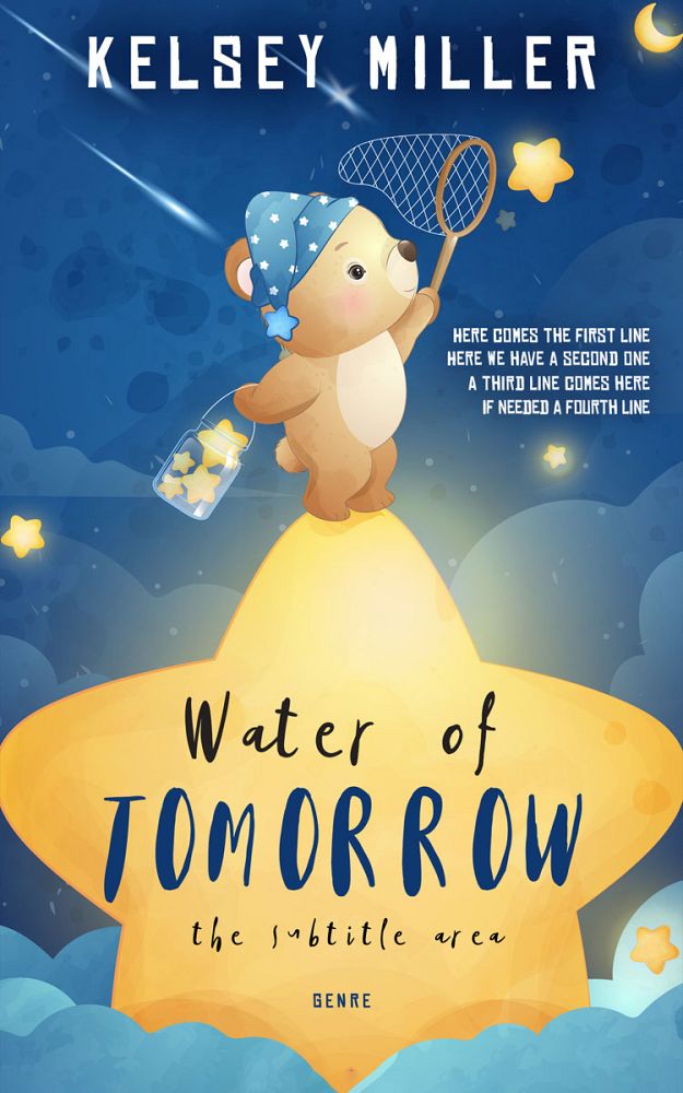 Front view of Chambray #13597 - Premade Children Book Cover | BookCoverZone