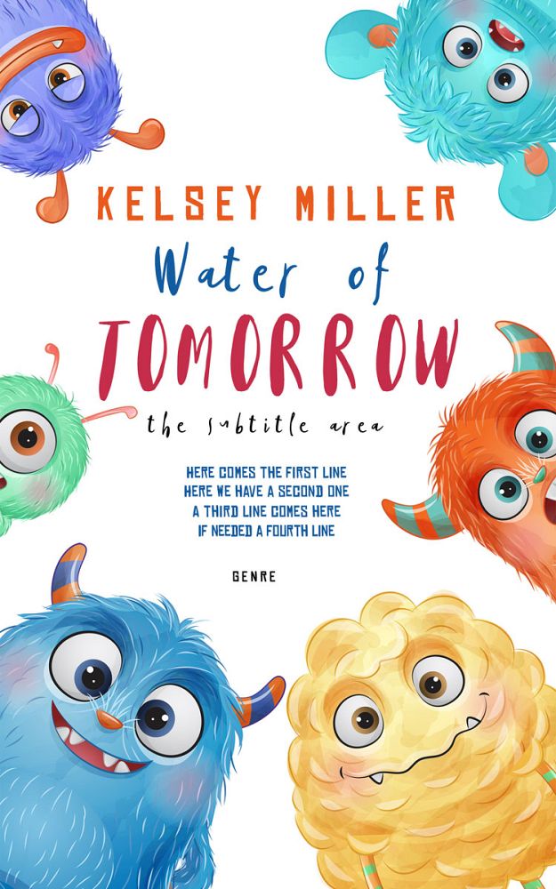 Front view of Boston Blue #13598 - Premade Children Book Cover | BookCoverZone
