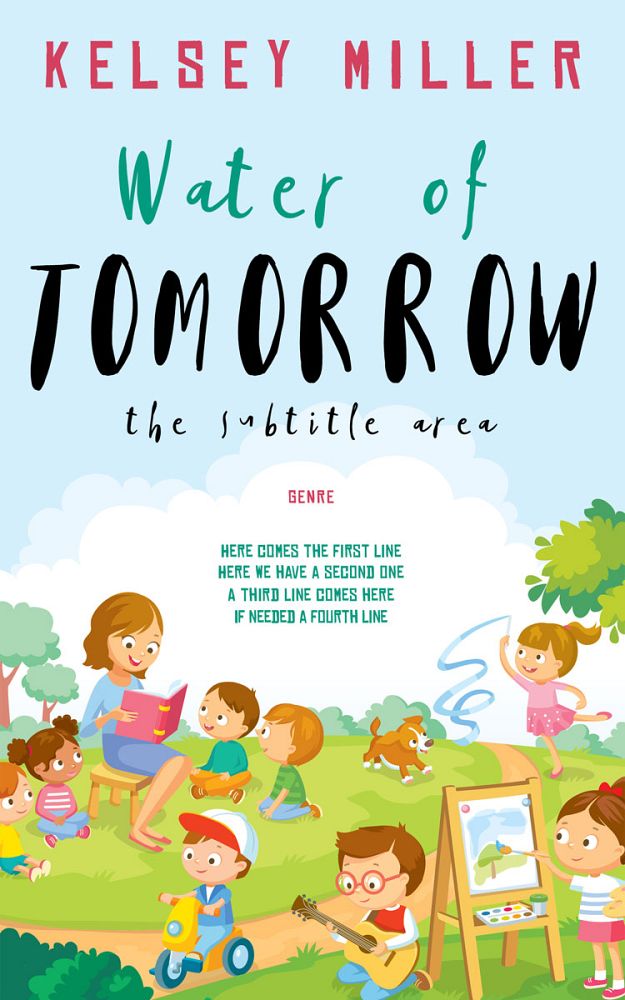 Front view of Jagged Ice #13602 - Premade Children Book Cover | BookCoverZone