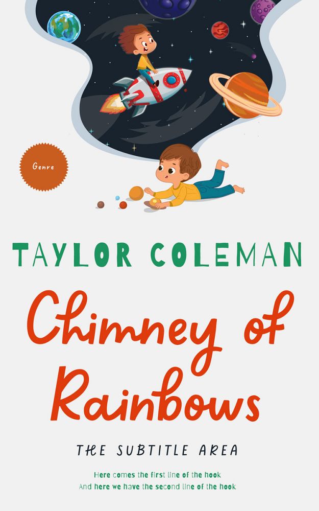 Front view of Te Papa Green #13636 - Premade Children Book Cover | BookCoverZone