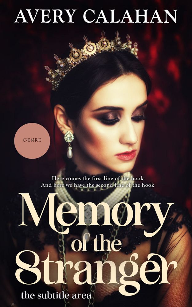 Front view of Cameo #13709 - Premade Royal Romance Book Cover | BookCoverZone